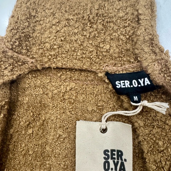 Retrofete Dress - SER.O.YA Brown -Textured Starling Dress - Medium -New with tag - Picture 4 of 16